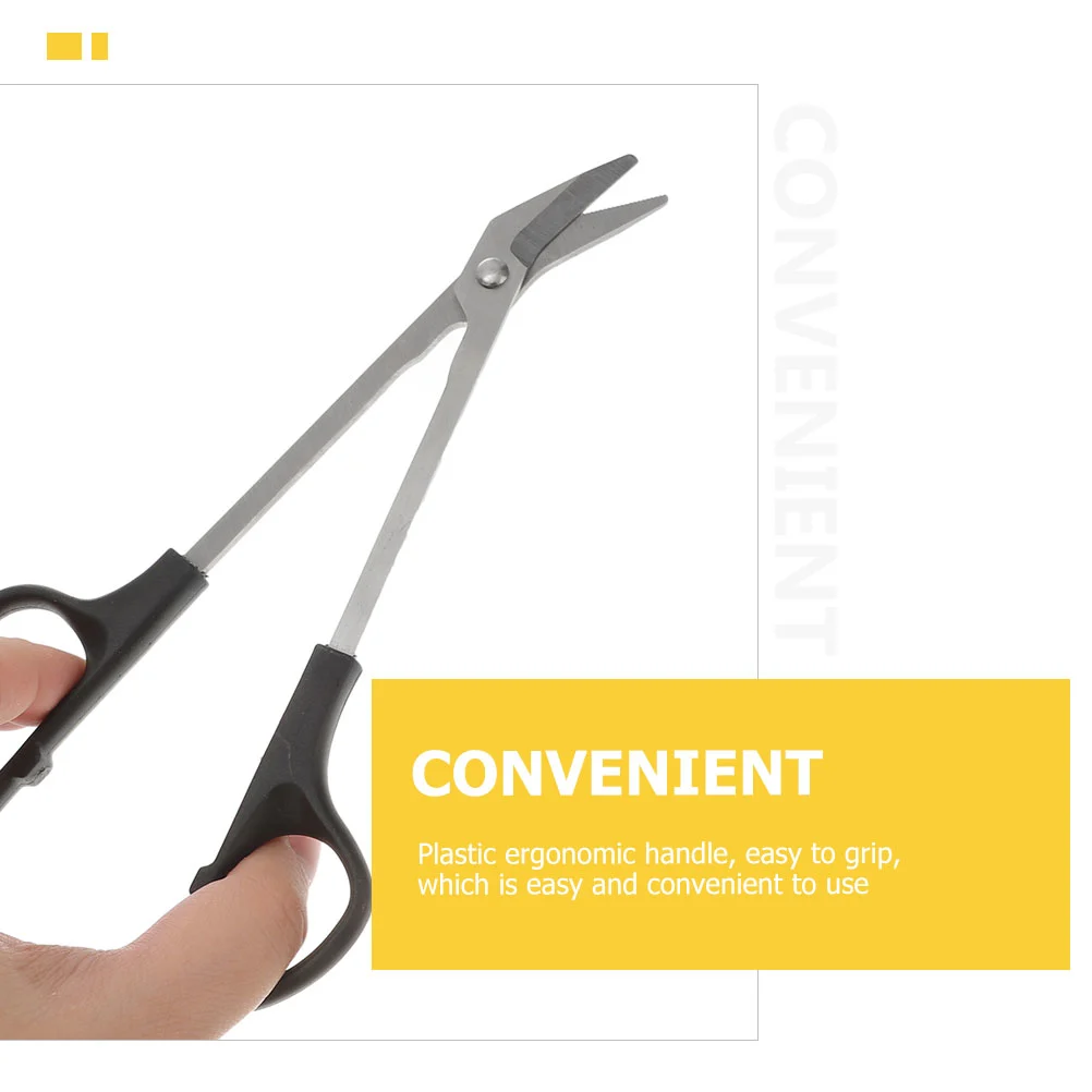 2Pcs Stainless Steel Scissors Plastic Handle Foot Beauty Scissors Angled Blades Scissors