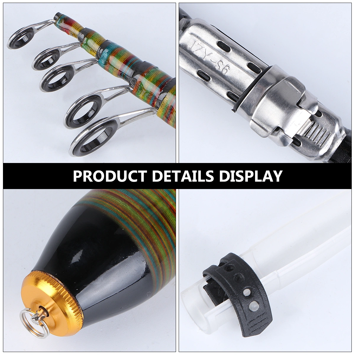 Multi-function Fishing Rod Short Sea Pole Mini Retractable Rod Lightweight Fishing Rod (1.5m)