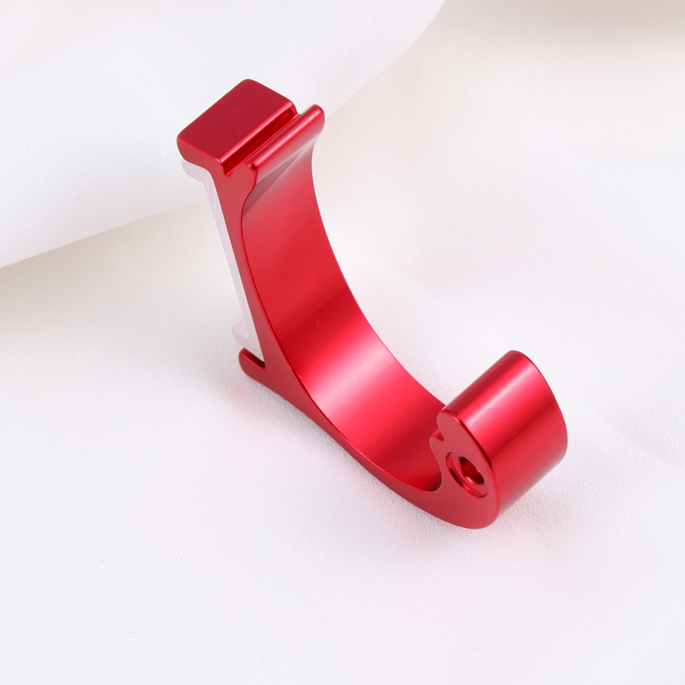 2Pcs Colorful Clothes Hooks Creative Hooks Behind Doors Single Robe Hook Dolphins Hook for Bathing Room Kitchen Bedroom (Red)