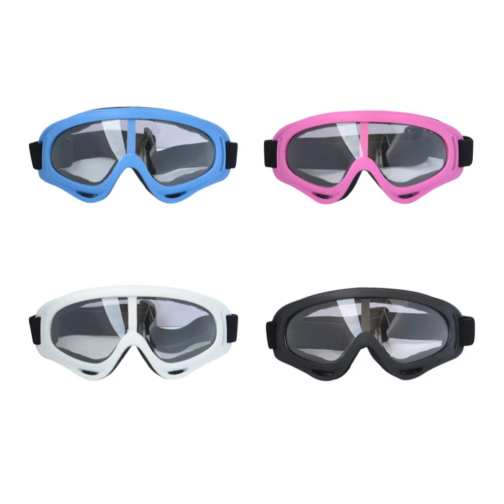 4pcs Ski Goggles Wind-proof Anti-Fog Snowmobile Skiing Glasses for Adults