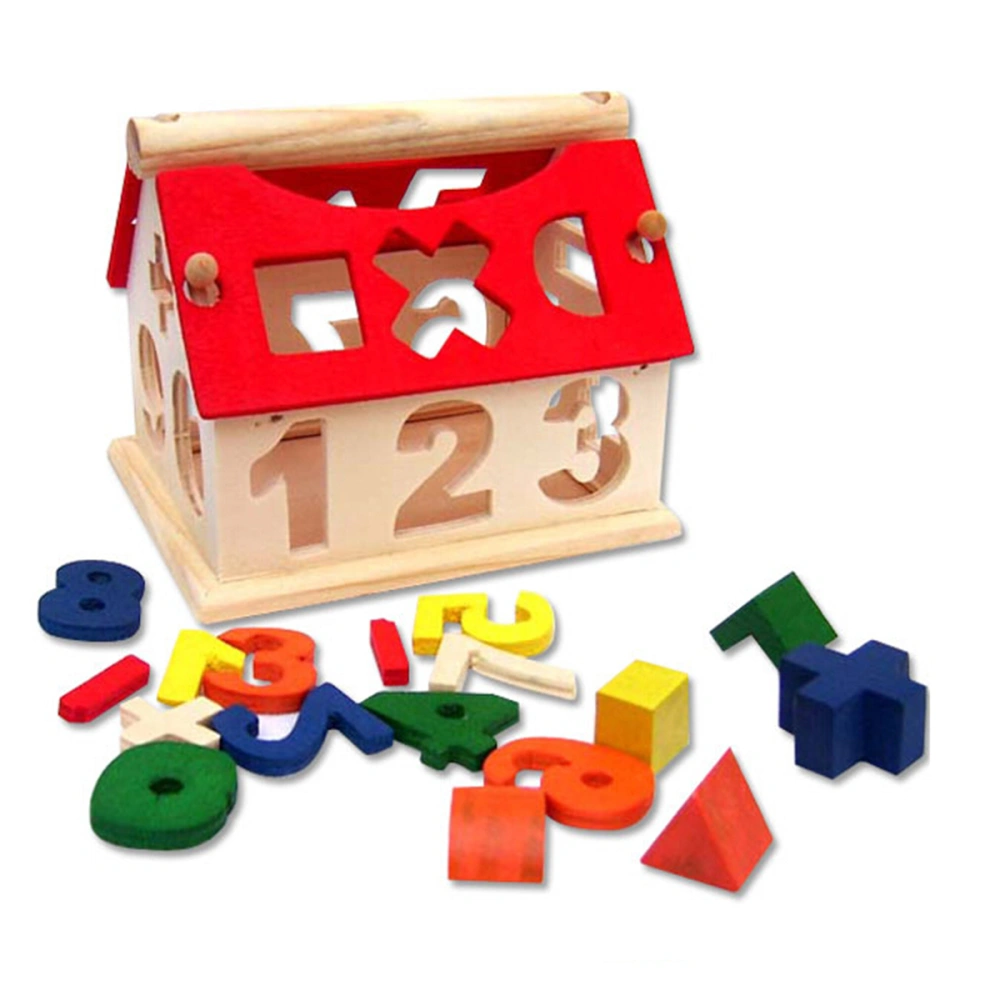 Numbers & Arithmetic Signs DIY Wooden Building Blocks Educational Toys for Kids