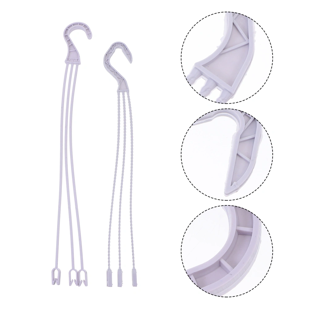 60Pcs Plastic Flowerpot Hooks Home Balcony Plant Pots Hangers Fixing Hooks