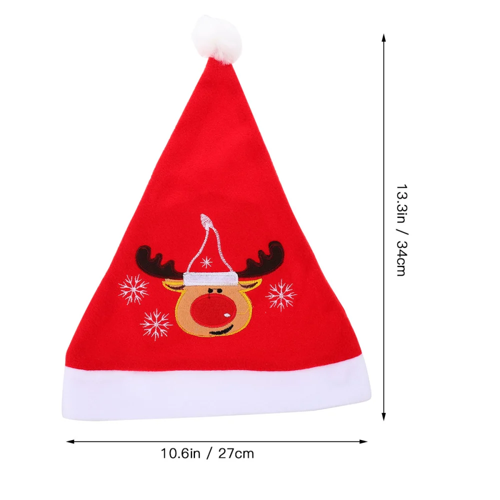 2Pcs Christmas Hats New Year Santa Claus Hats Christmas Decors (Deer)