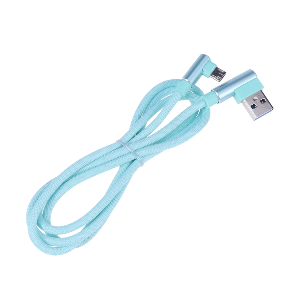 1m USB Type-C Cable Nylon Braided Dual Bend Quick Charger Fast Data Sync and Charging Cable for Android