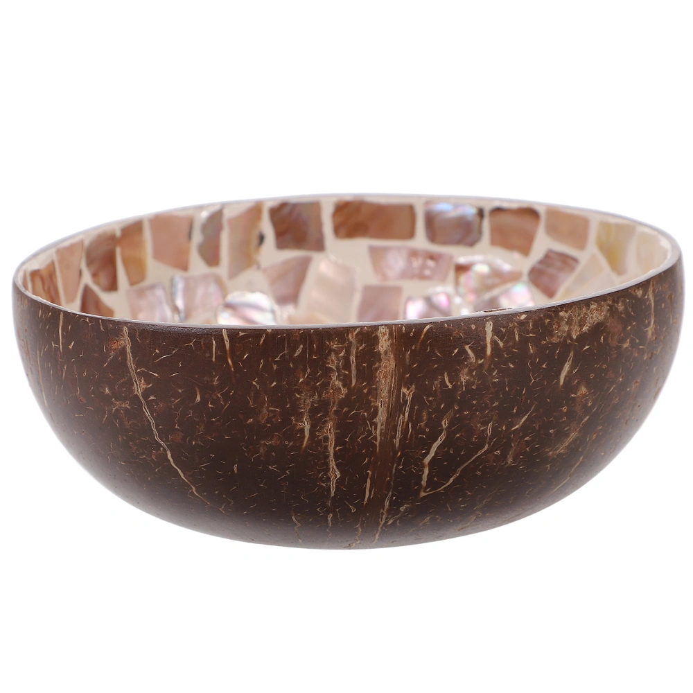 1Pc Natural Coconut Shell Bowl Storage Bowl Candy Container Key Holder