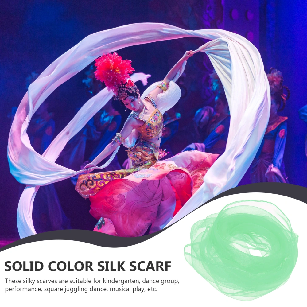 10Pcs Silky Dance Performance Scarves Performance Props Small Plain Scarves