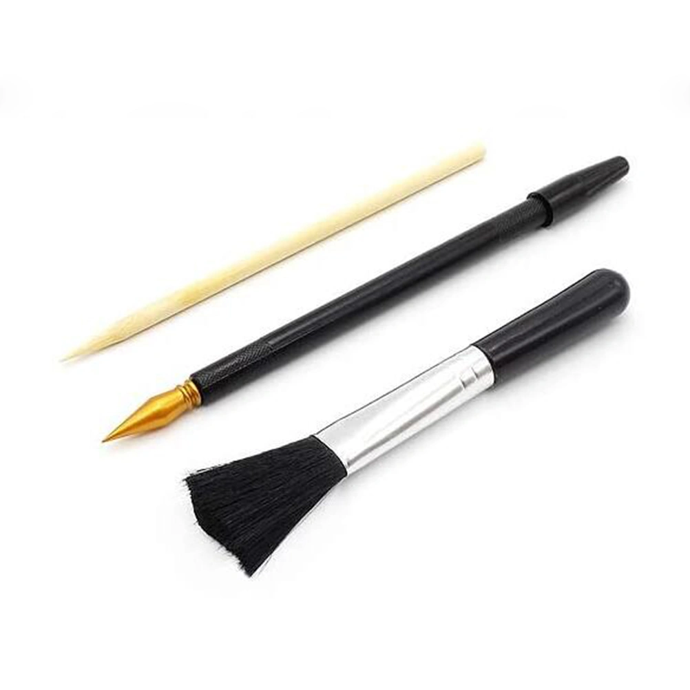 1 Set Scratch Painting Supplies DIY Taj Mahal Picture Scratch Paper Kit with Bamboo Rod Pen Brush for Home School