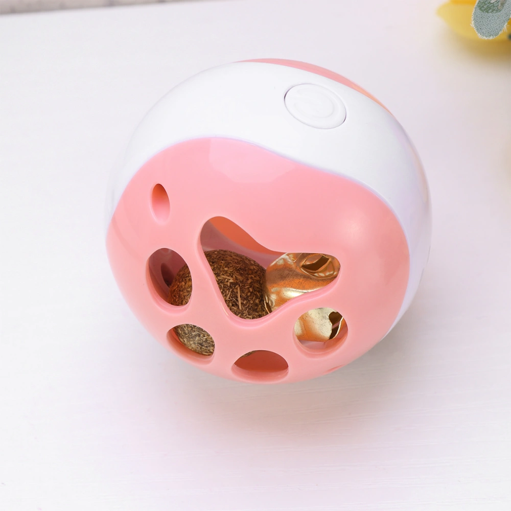 1pc Pet Bell Ball Pet Toy Cat Toy Ball Toy Pet Cat Toy Funny Cat Ball Hollow Ball (Pink)