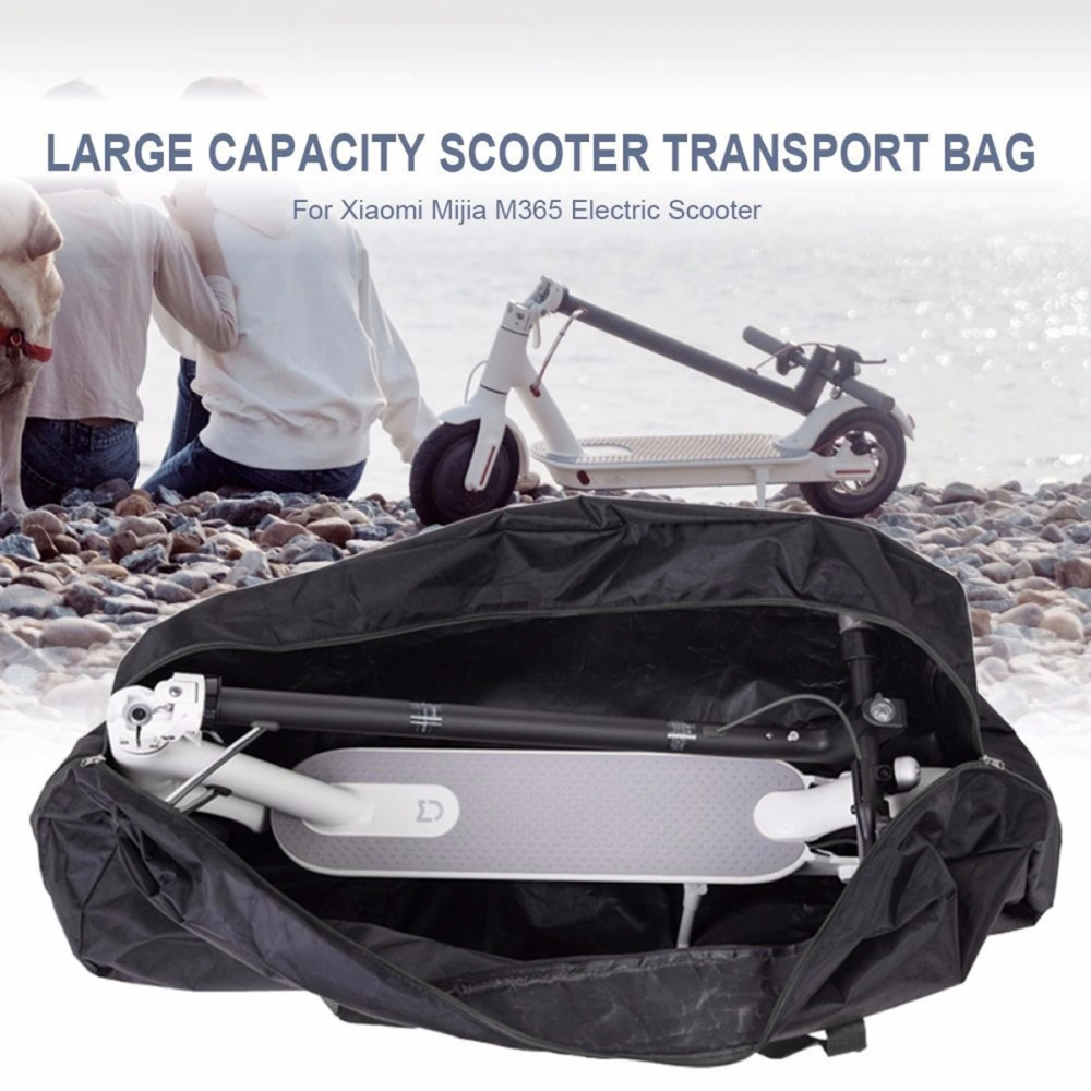 Portable Waterproof Scooter Carrying Bag Foldable Shoulder Bag Handbag (Black)