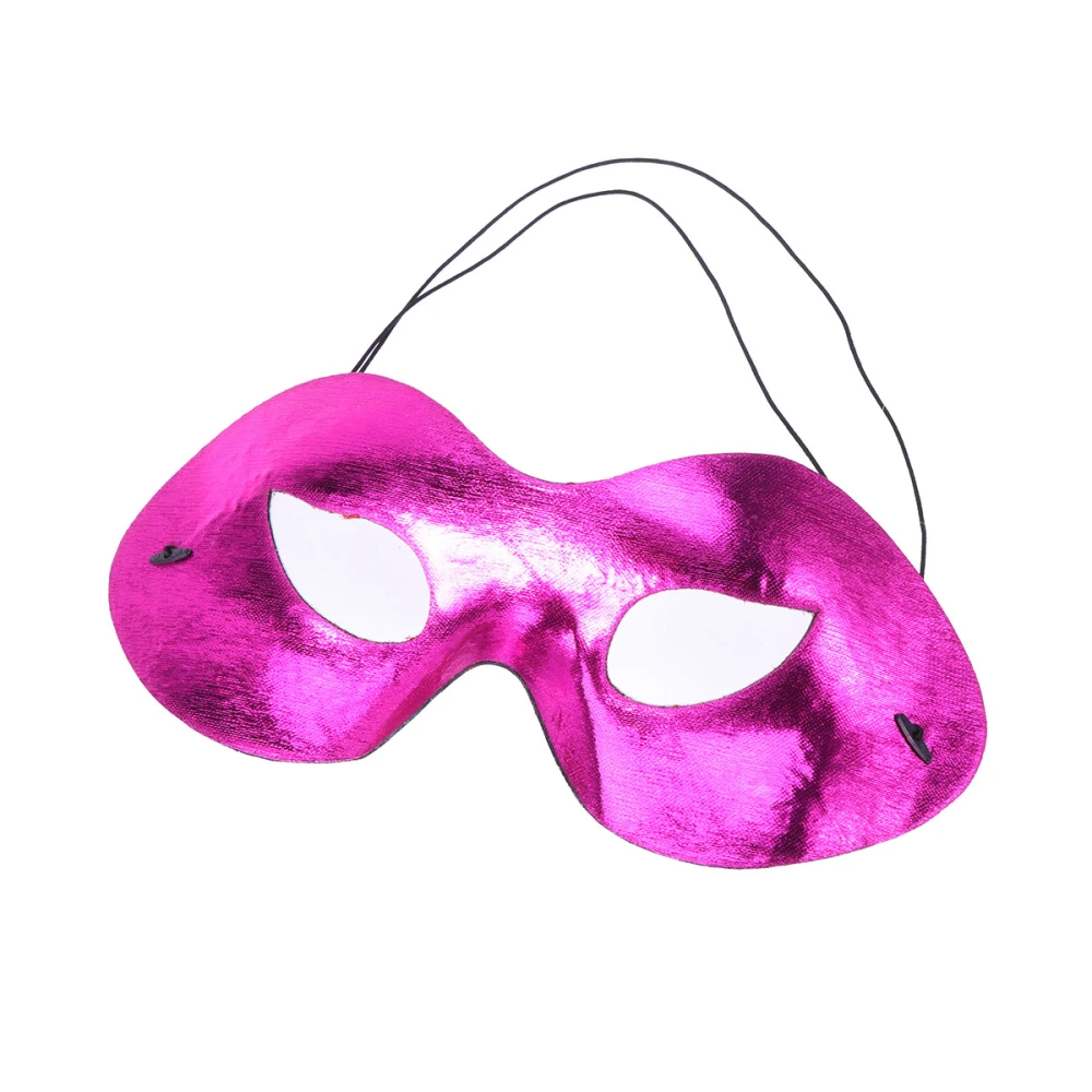 Party Half Face Mask Bending Colorful Mask Mystic Mask for Party Prom (Purple)