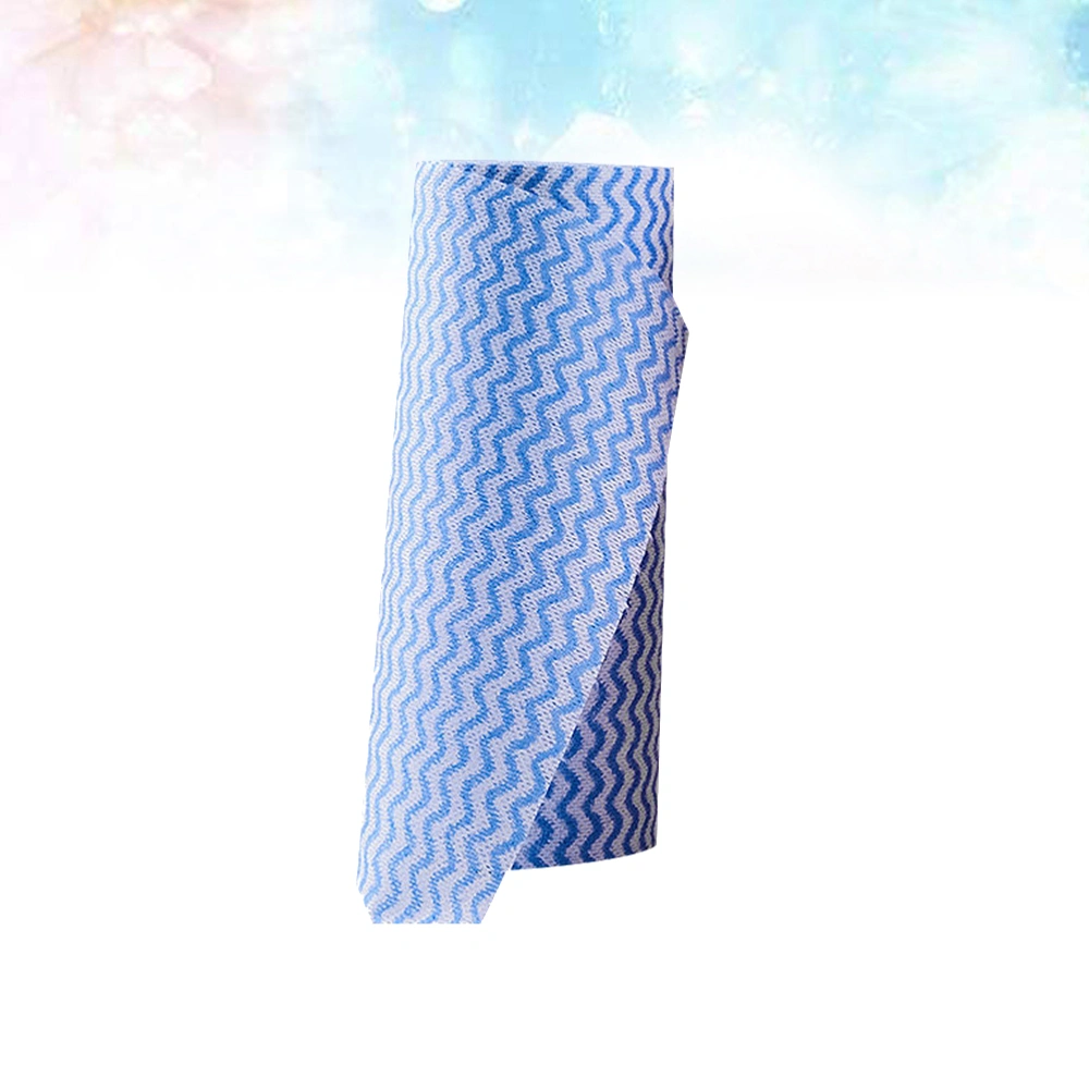 Non-woven Fabric Disposable Wiping Rags Kitchen Handy Wipes Cleaning Wipes Cleaning Cloth Dish Dishcloth for Home (Blue)