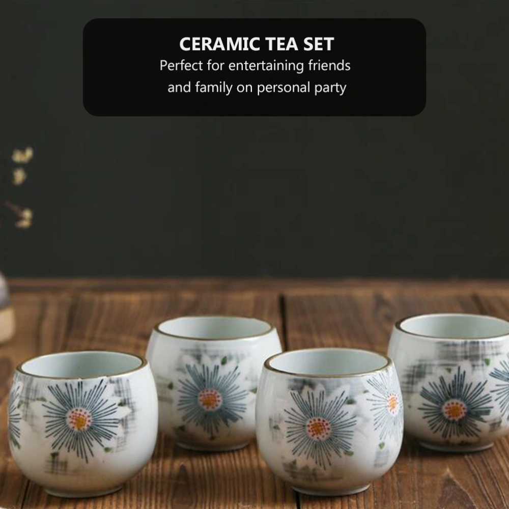 1 Set Ceramic Tea Set Premium Teaware Set Household Tea Serving Teaware Set