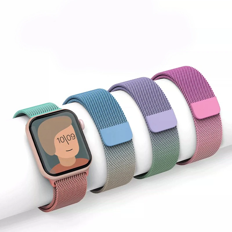 Gradient Sunset Metal Magnetic Watch Band