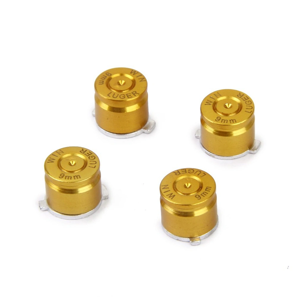 4pcs Metal Ball Buttons for PS3 / PS4 Controller (Golden)