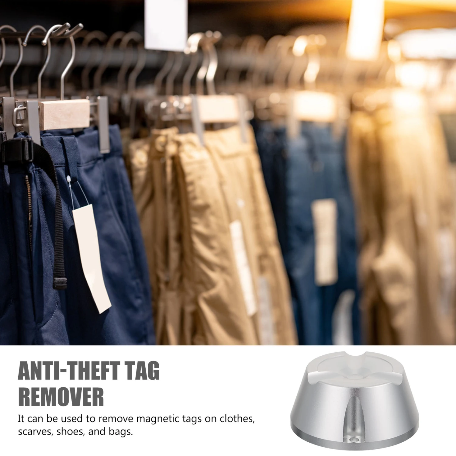 1Pc Anti-theft Tag Remover Mall Magnetic Tag Detacher Security Tag Opener