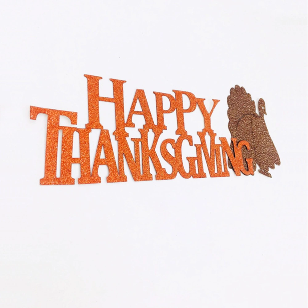 Thanksgiving Cake Topper Happy Thanksgiving Turkey Cupake Topper Party Cake Food Picks Dessert Decoration