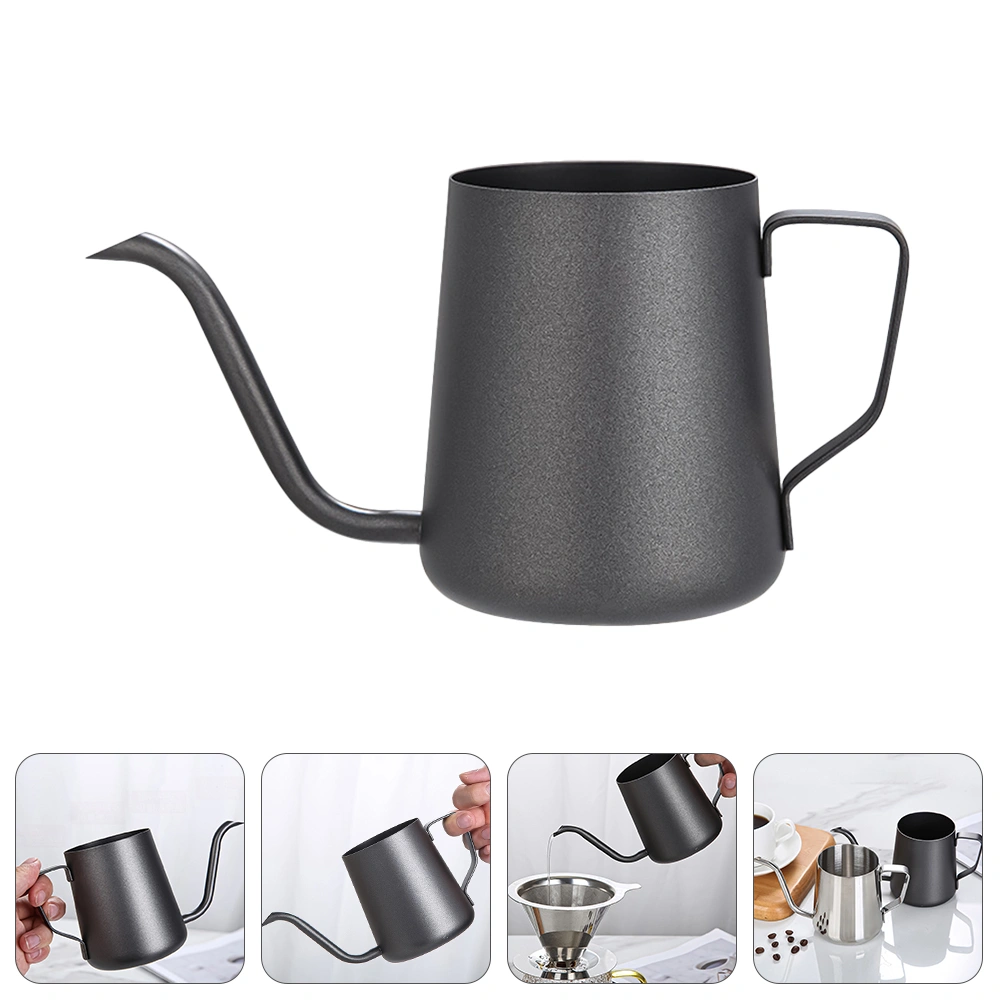 1pc Stainless Steel Hand Punch Coffee Pots Long Mouth Coffee Kettle Teapot