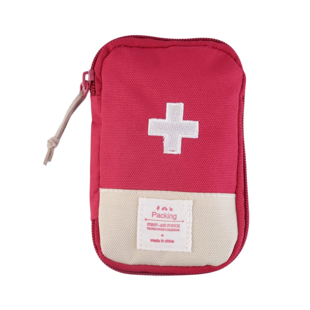 Outdoor First Aid Emergency Medical Bag Medicine Drug Pill Box Home Car Survival Kit Storage Case (Red)