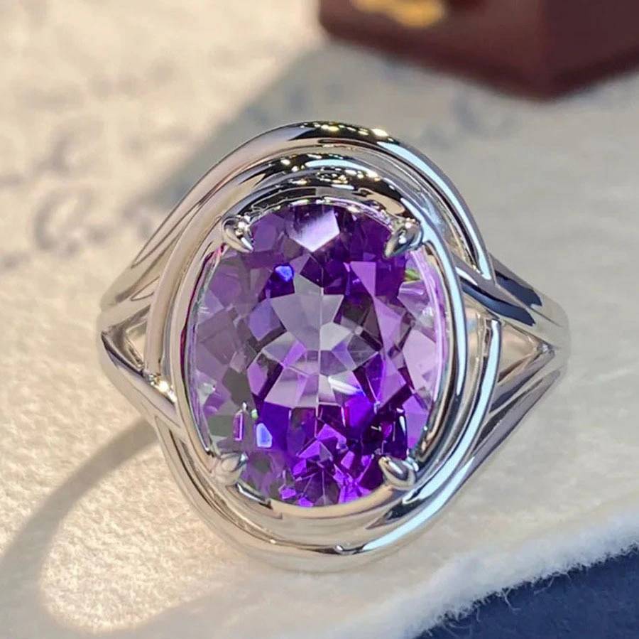 Fashion Amethyst Ring For Women