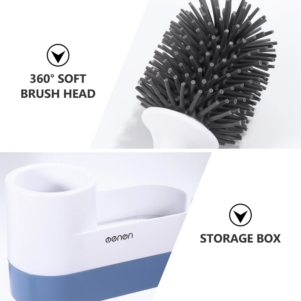 Practical Toilet Brush Set Wall-Mounted Toilet Cleaning Brush Holder