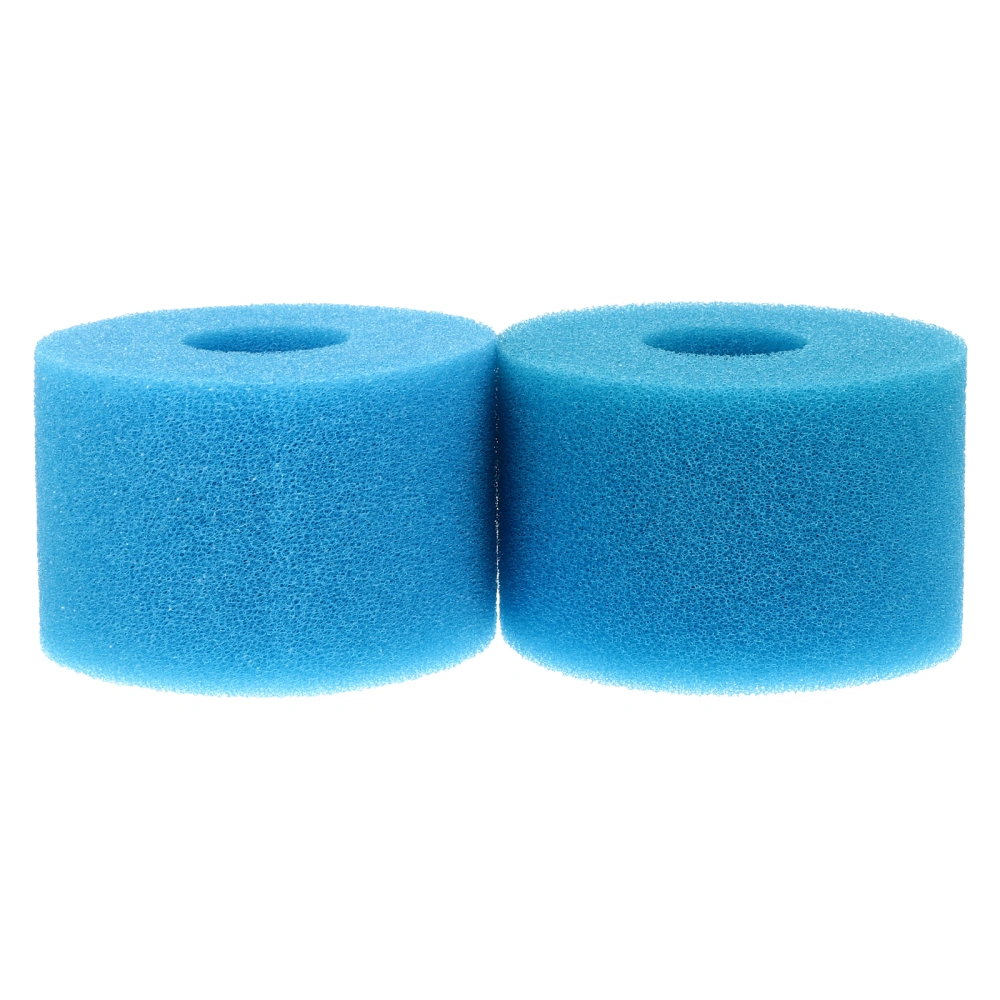 2pcs Swimming Pool Filter Sponge Cartridges Reusable Pool Pump Filters