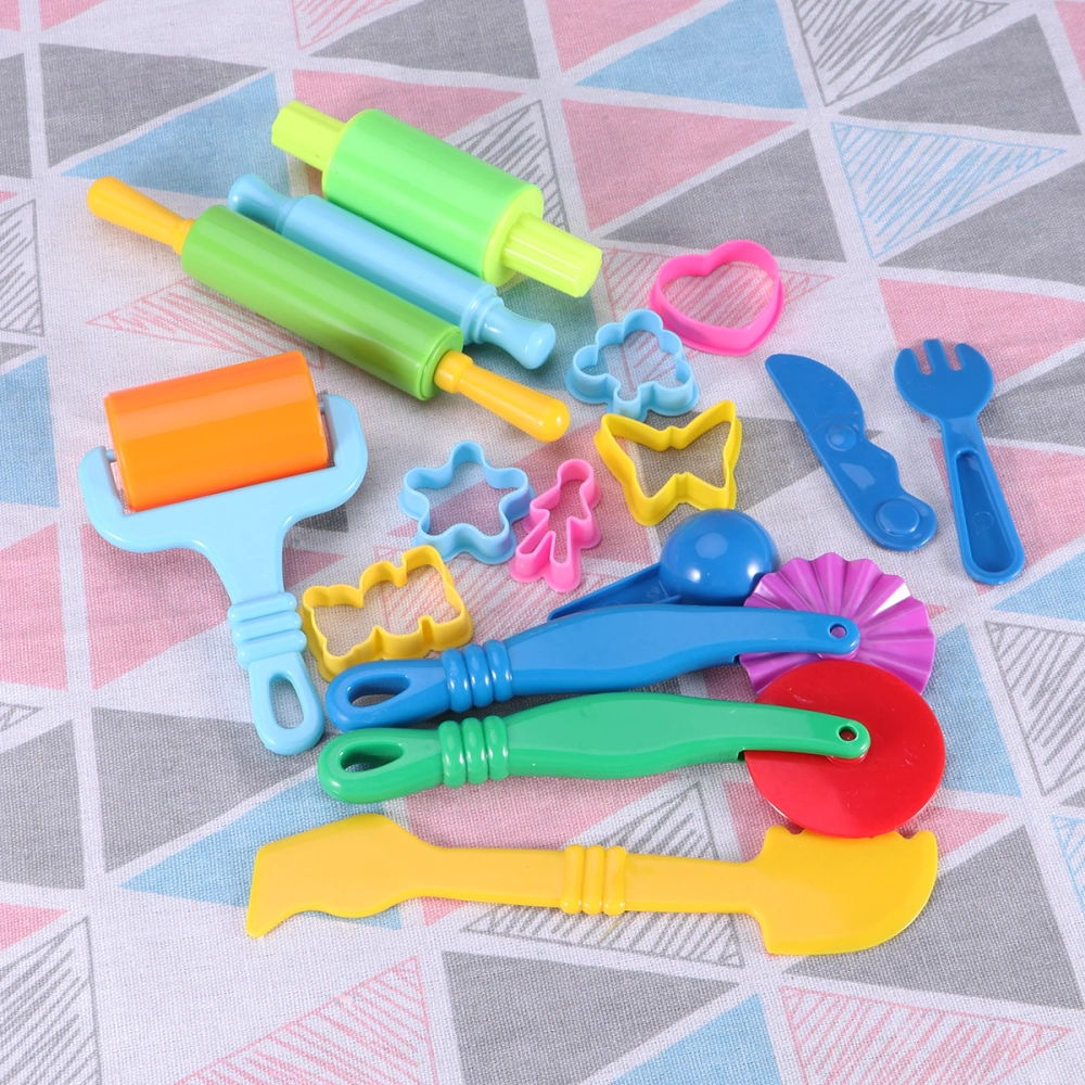 16pcs Colorful Clay Tool Kit DIY Clay Modelling Tools for Kids Children (Random Color)