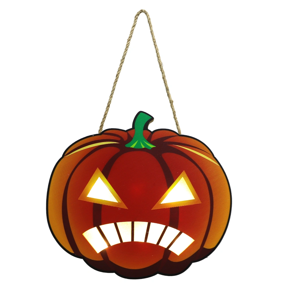 Halloween Wood Sign Pendant Halloween Party Wooden Hanging Pendant with Lamp