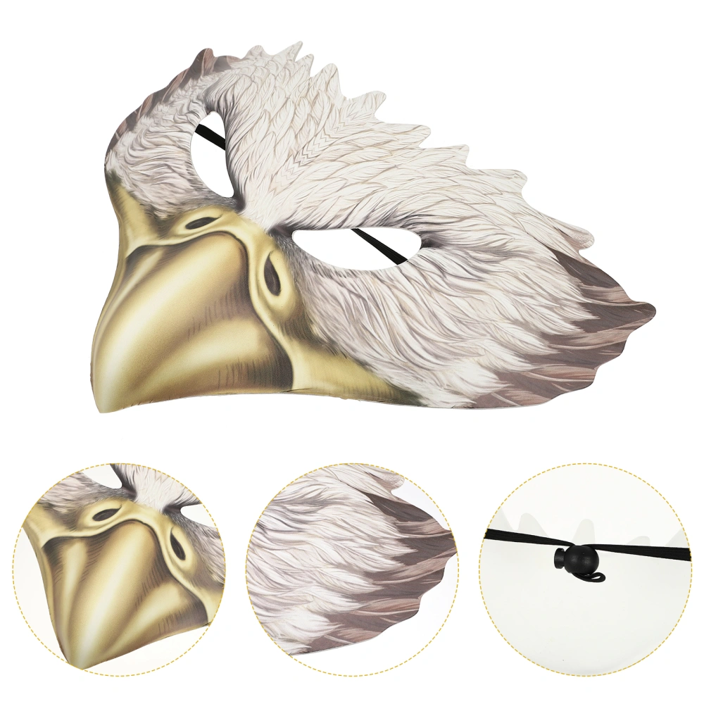 Halloween White Eagle Mask Halloween Party Eagle Mask PU Eagle Mask Halloween Party Supplies