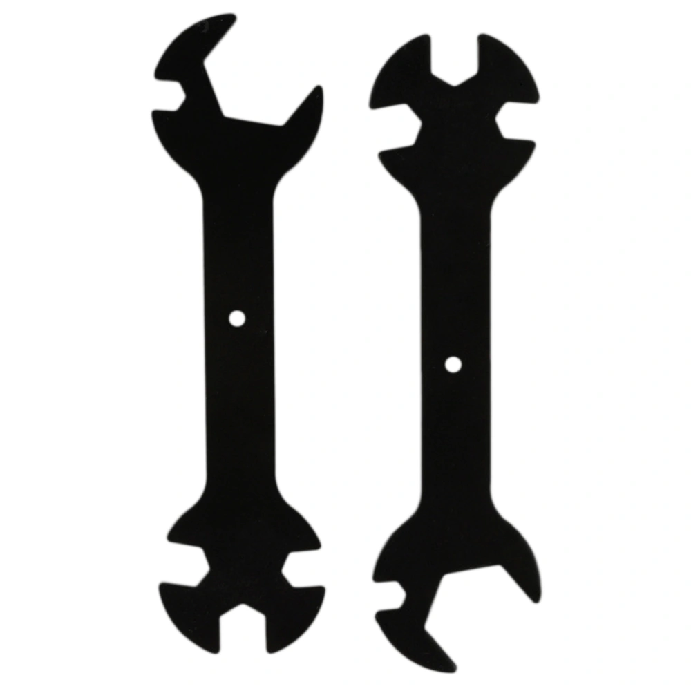 2Pc Multifunctional Special 5 in 1 Wrench Tool for Forprinter Carving Machine (Black)