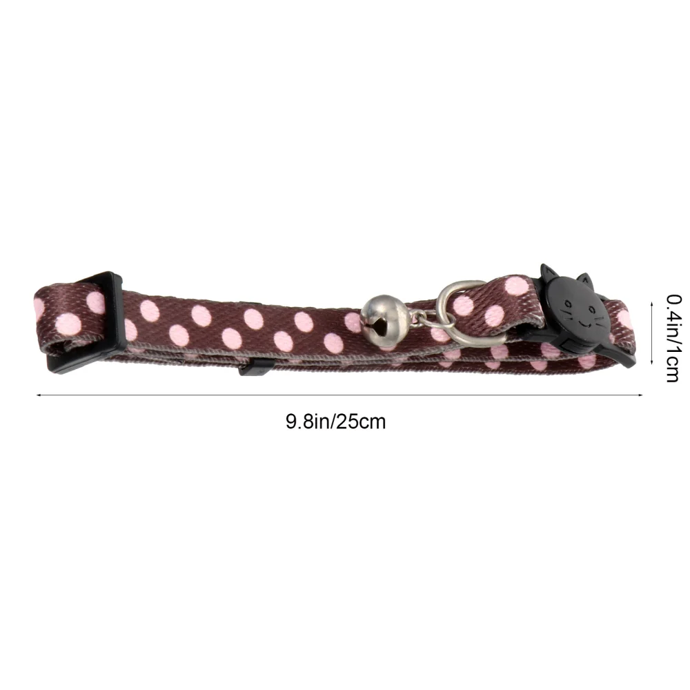 3Pcs Pet Cat Collars Safety Buckle Exquisite Flowers Pet Collars with Bells