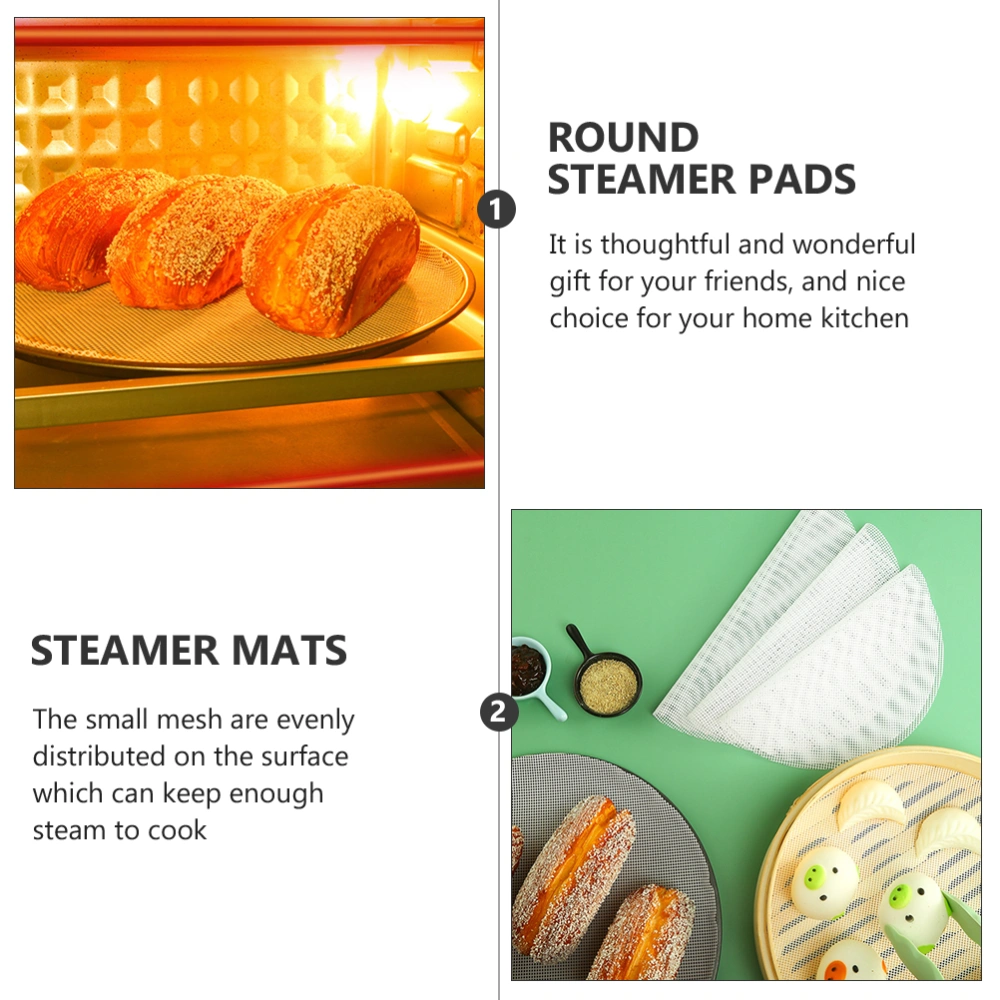 10pcs Kitchen Steamed Bread Pad Silicone Steamer Mat Kitchen Baking Supply