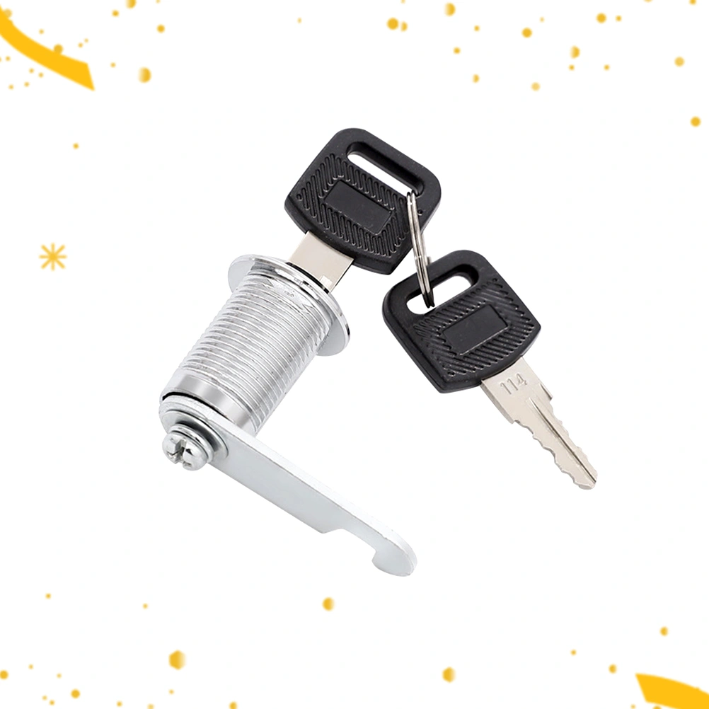 Mailbox Locks Drawer Cupboard Lock Keys Tubular Cam Locks for Safebox or Files Silver (30mm)