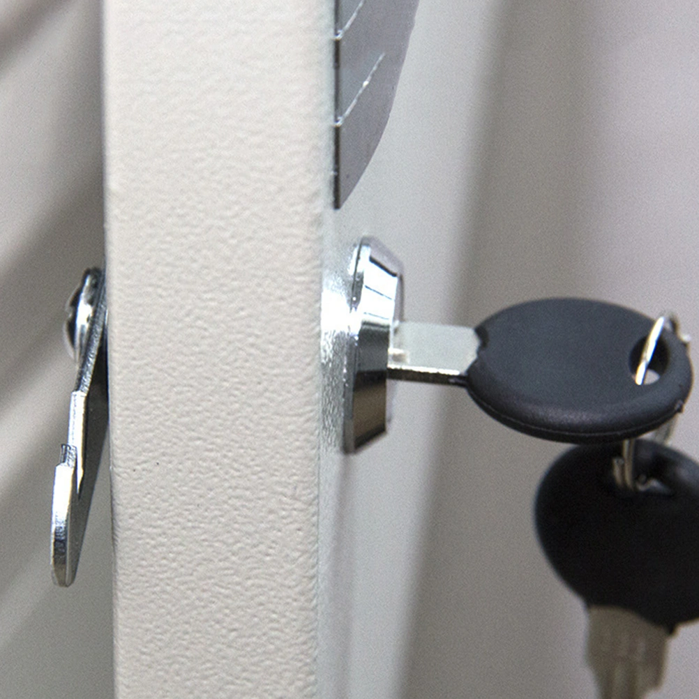 Mailbox Locks Drawer Cupboard Lock Keys Tubular Cam Locks for Safebox or Files Silver (30mm)