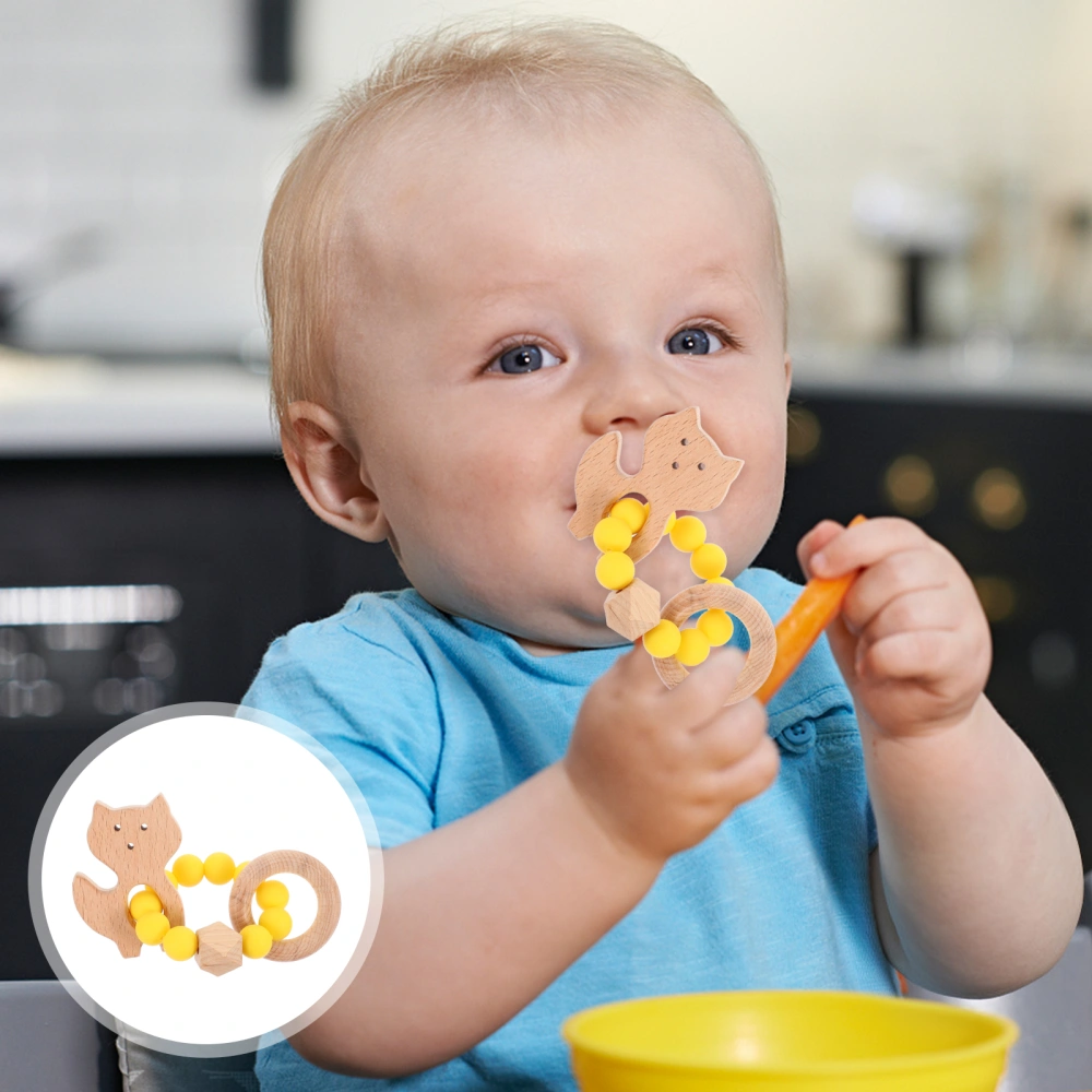 Baby Teething Toy Beech Silicone Teething Pain Relief Teether Training