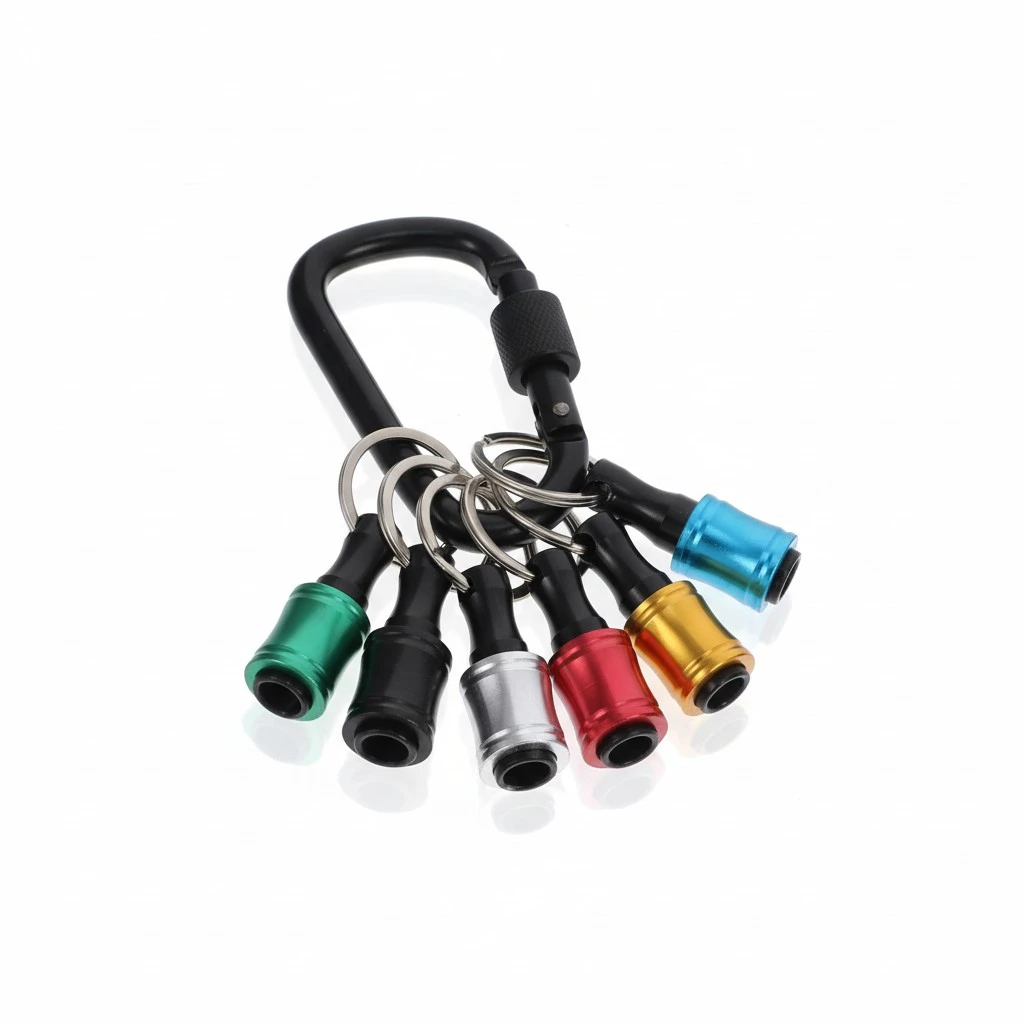 6 Pcs 1 Set Rust-proof Socket Extentors Simple Key Chain Extentors with Carabiner