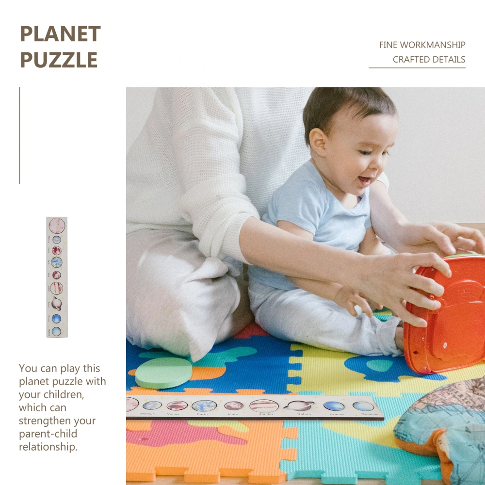 1 Set Nine Planets Puzzle Planet Model Puzzle Toy Kids Educational Plaything