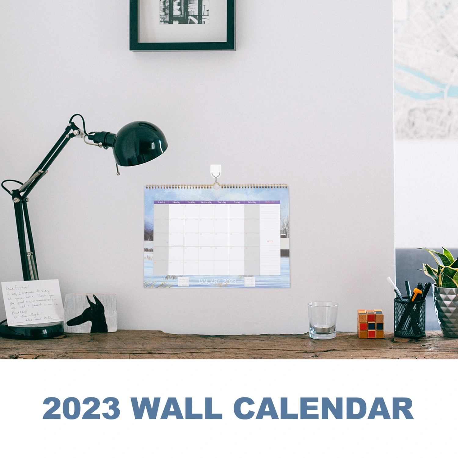 English Calendar Household Wall Calendar Noting Hanging Monthly Calendar Home Supply