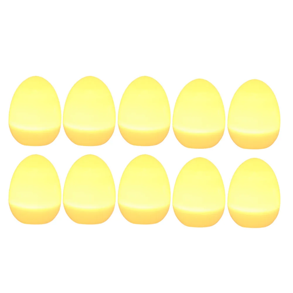 12PCS Electronic LED Candle Light Simulated Easter Flameless Holy Egg Decor