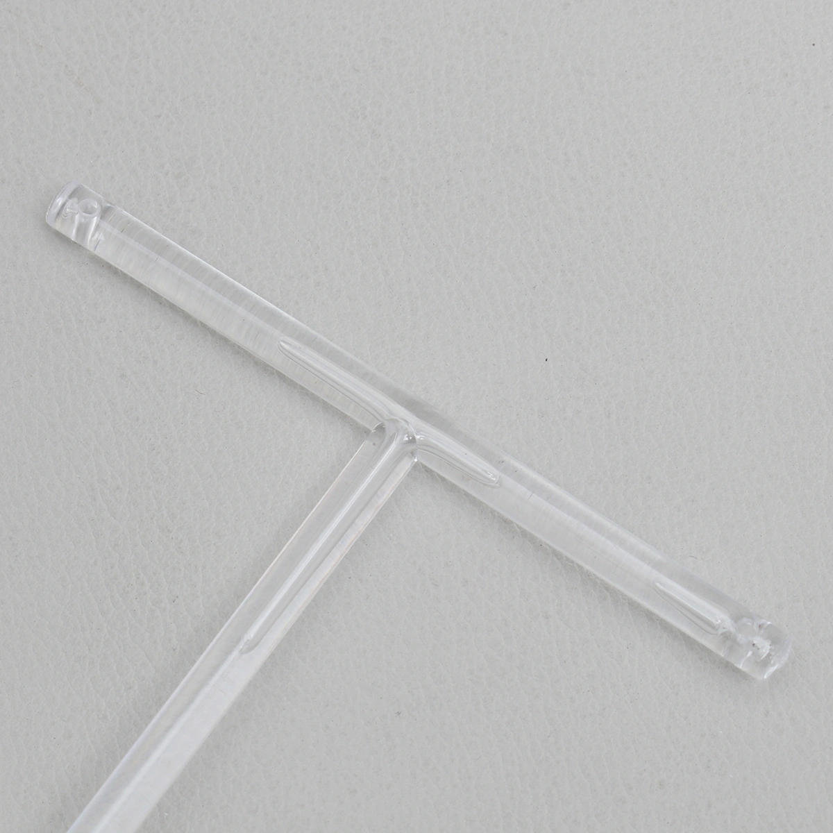 2pcs Acrylic Earrings Stand Holder T-shape Ear Studs Display Rack Jewelry Organizer (Transparent)