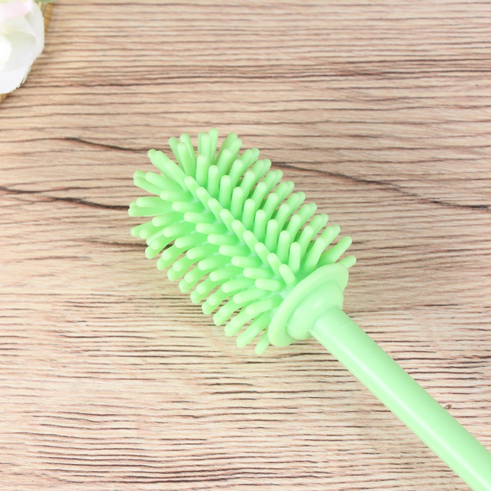 Long Handle Brush Glass Cup Cleaning Brush Baby Feeding Bottle Brush Kitchen Cup Brush Pacifier Brush (Green)