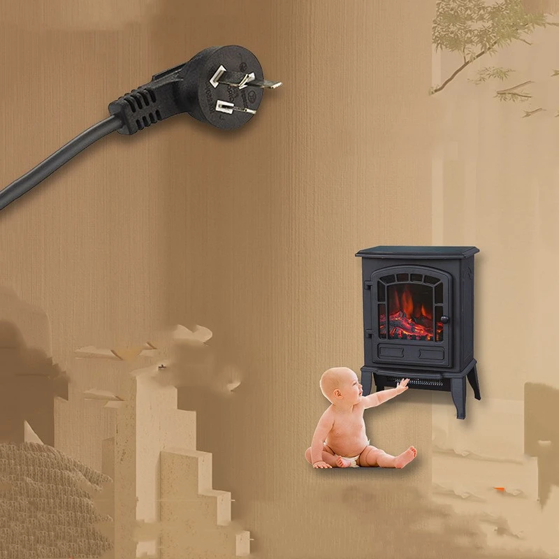 Home Office Electric Fireplace Small Heater