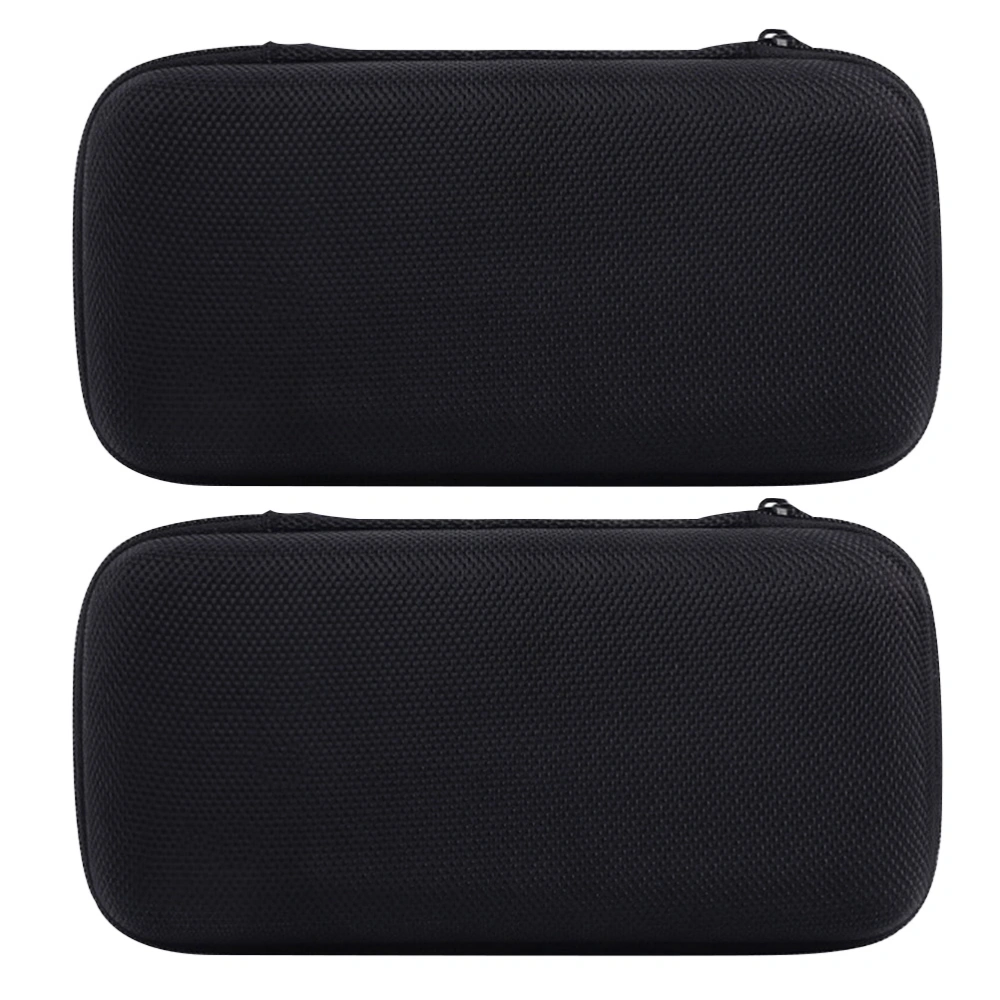 2pcs EVA Zipper Microphone Carrying Bag Compact Protective Storage Case