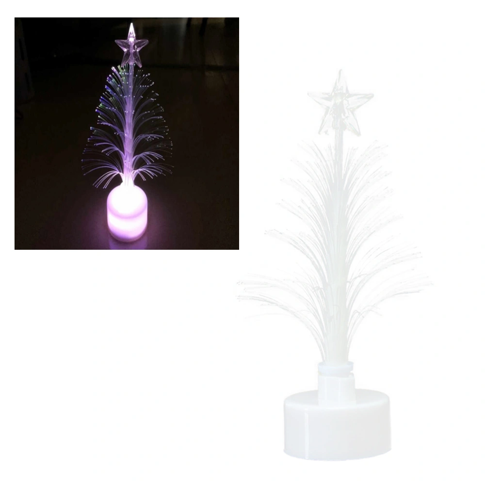 4Pcs Multicolor Fiber Optic LED Christmas Tree with Stand Home Party Xmas Decoration Christmas Gift