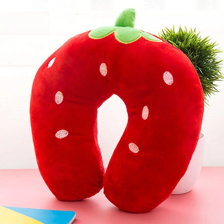 Neck Pillow Car Sleep Pillow Neck Support Pillow Strawberry Neck Pillow Comfortable Sleeping Pillow