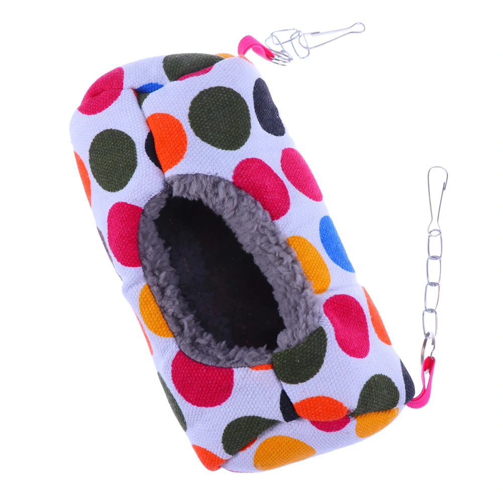 9x9.5x19cm Winter Warm Tunnel Bird Nest Creative Hanging Bed for Hamster Parrot Squirrel Hedgehog