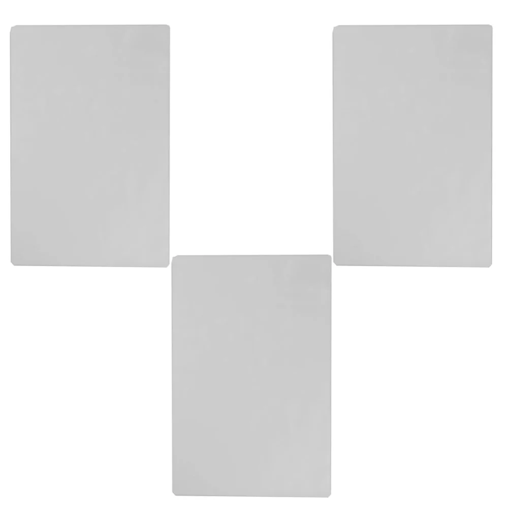 3pcs Transparent Pad Anti-slip Student Writing Board Exam Plate Sketch Pad for Home Offfice School