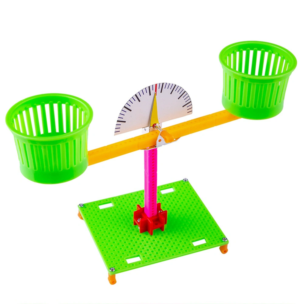 Diy Science Technology Scales Model Toy Diy Scientific Toy Science Experiment Educational Toy for Kids (Green)