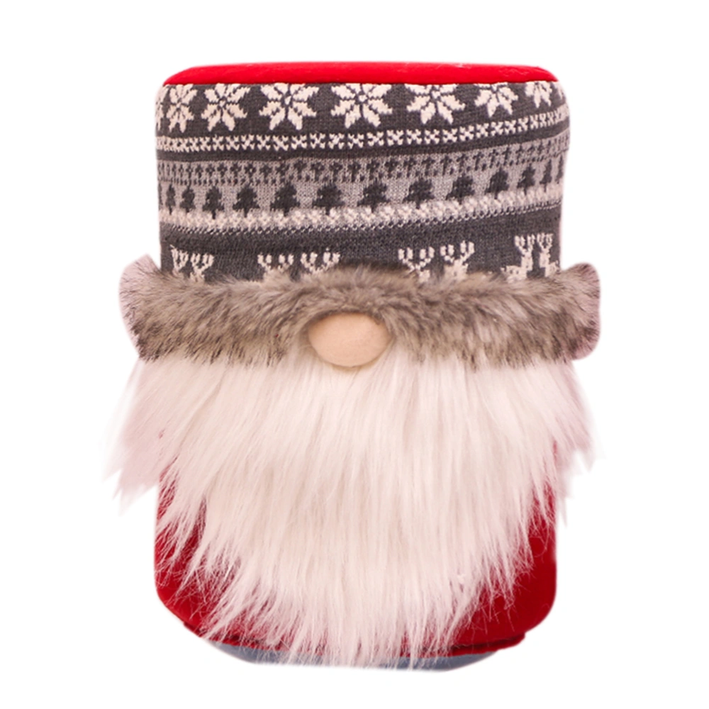 Faceless Old Man Cover Christmas Dustproof Drinking Barrel Cover (Random Color)