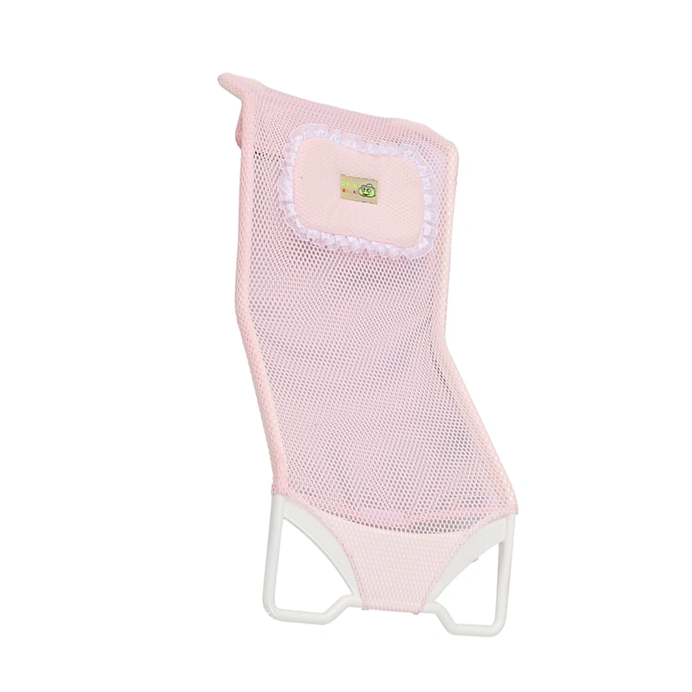 Newborn Infant Safety Anti-slip Security Bath Pad Baby Shower Bath Tub Seat Support (Pink)