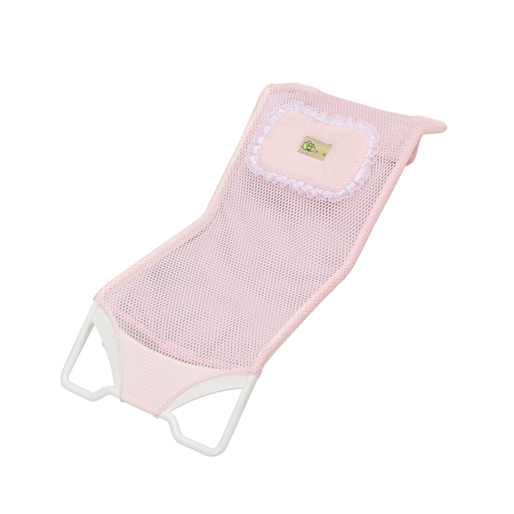 Newborn Infant Safety Anti-slip Security Bath Pad Baby Shower Bath Tub Seat Support (Pink)